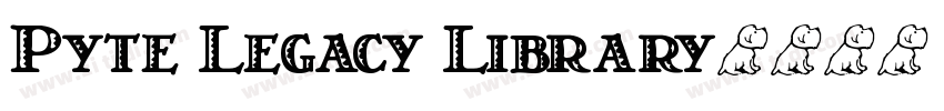 Pyte Legacy Library字体转换